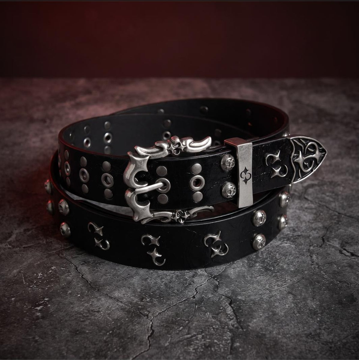 Jace Belts β Gothic Studded Leather Belt