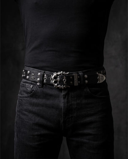 Jace Belts — Gothic Studded Leather Belt